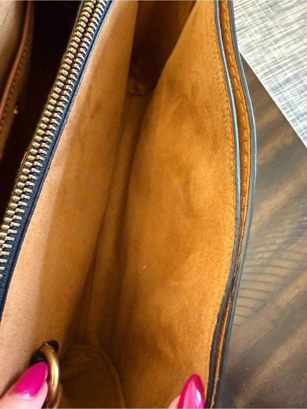 Coach structured satchel